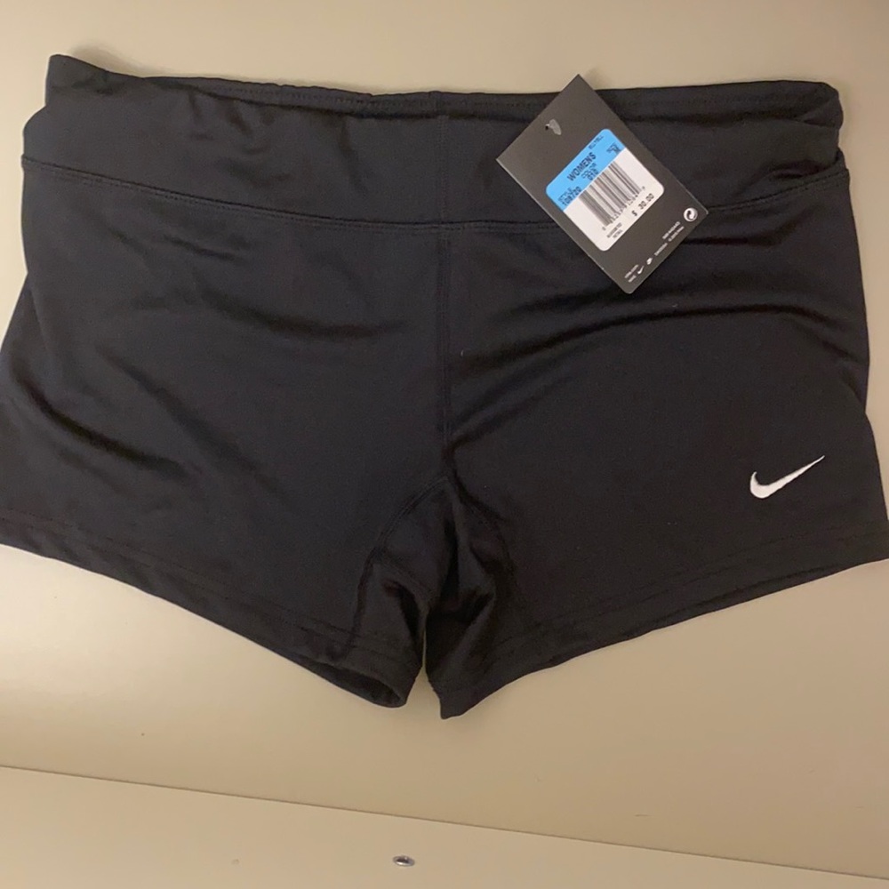Black Nike dri-fit shorts, tags still on!